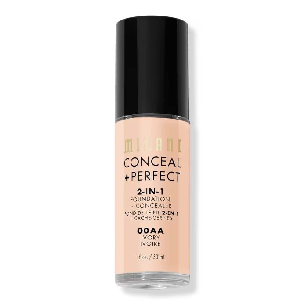 MILANI Conceal + Perfect 2-in-1 Foundation Concealer- Ivory, NEW